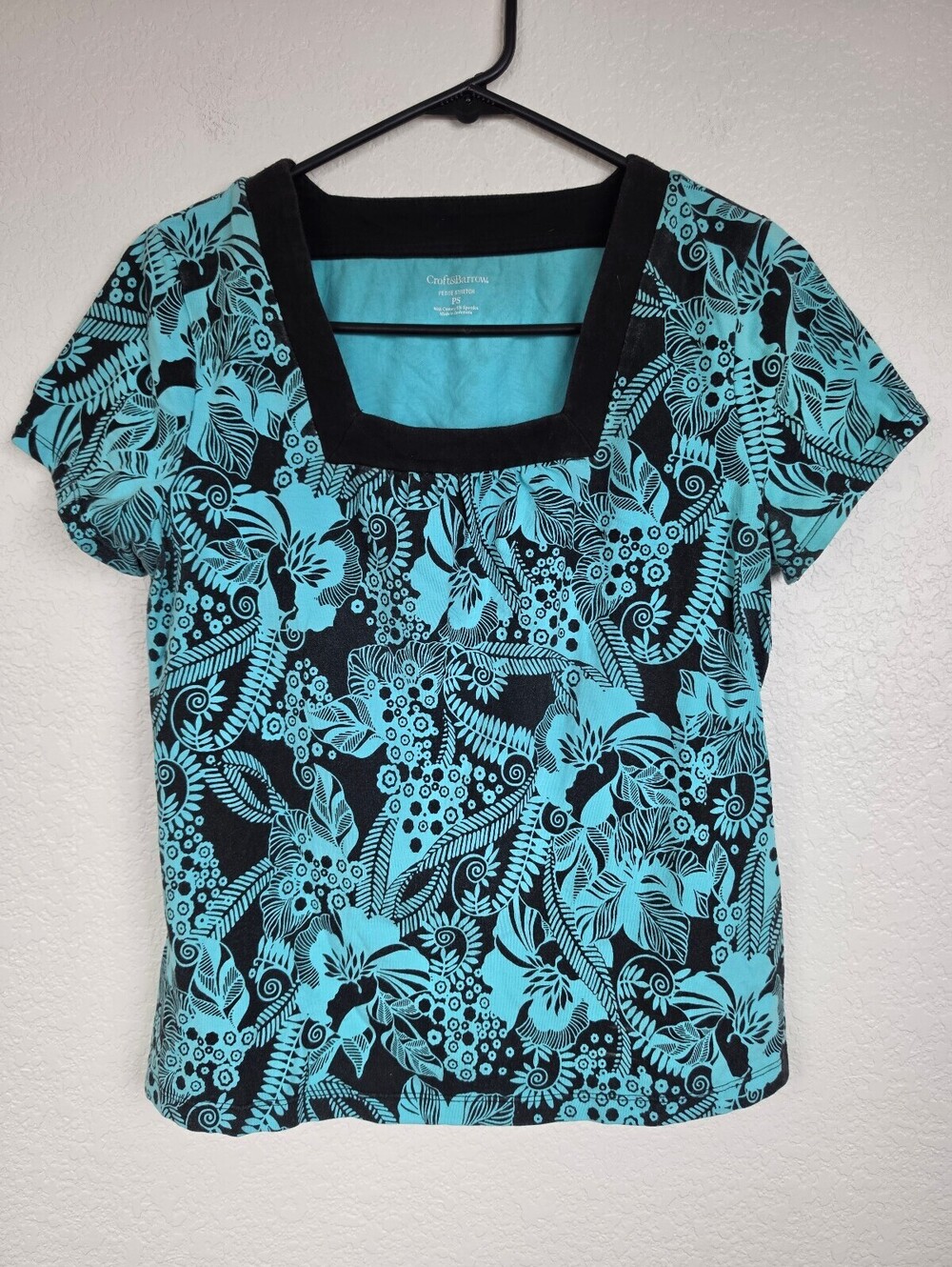 Croft & Barrow Petite Stretch Floral Top PS
